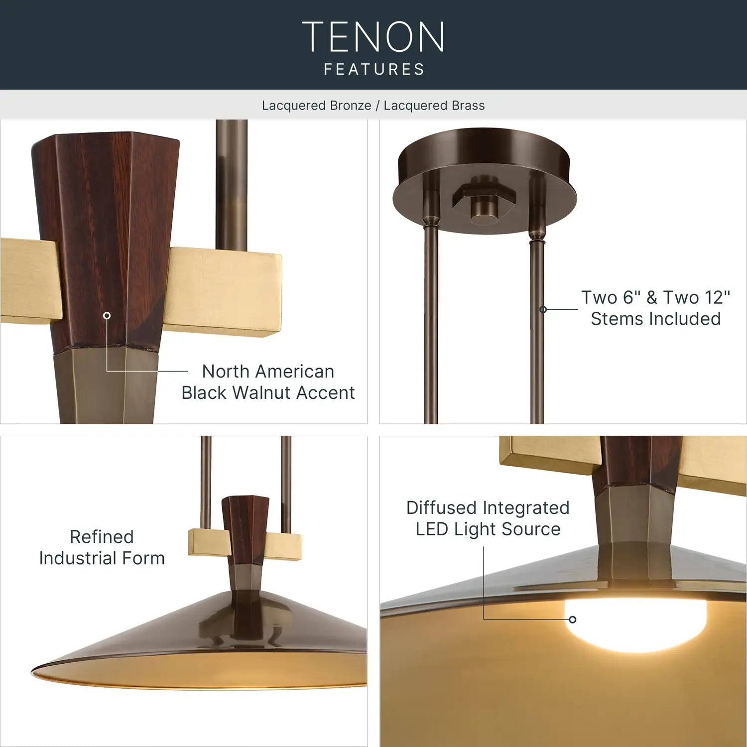 KICHLER, Tenon Pendants, PENDANT LIGHT