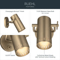 KICHLER, Ruehl Wall Sconce, WALL SCONCES