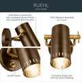 KICHLER, Ruehl Wall Sconce, WALL SCONCES