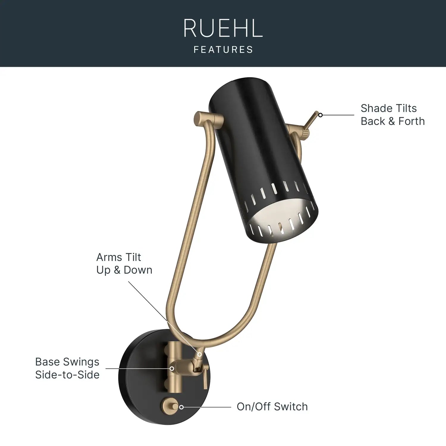 KICHLER, Ruehl Wall Sconce, WALL SCONCES