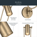 KICHLER, Ruehl Wall Sconce, WALL SCONCES