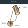 KICHLER, Ruehl Wall Sconce, WALL SCONCES