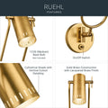 KICHLER, Ruehl Wall Sconce, WALL SCONCES