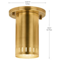 KICHLER, Ruehl Ceiling Lights, FLUSH MOUNT CEILING LIGHTS