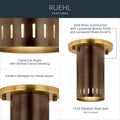 KICHLER, Ruehl Ceiling Lights, FLUSH MOUNT CEILING LIGHTS
