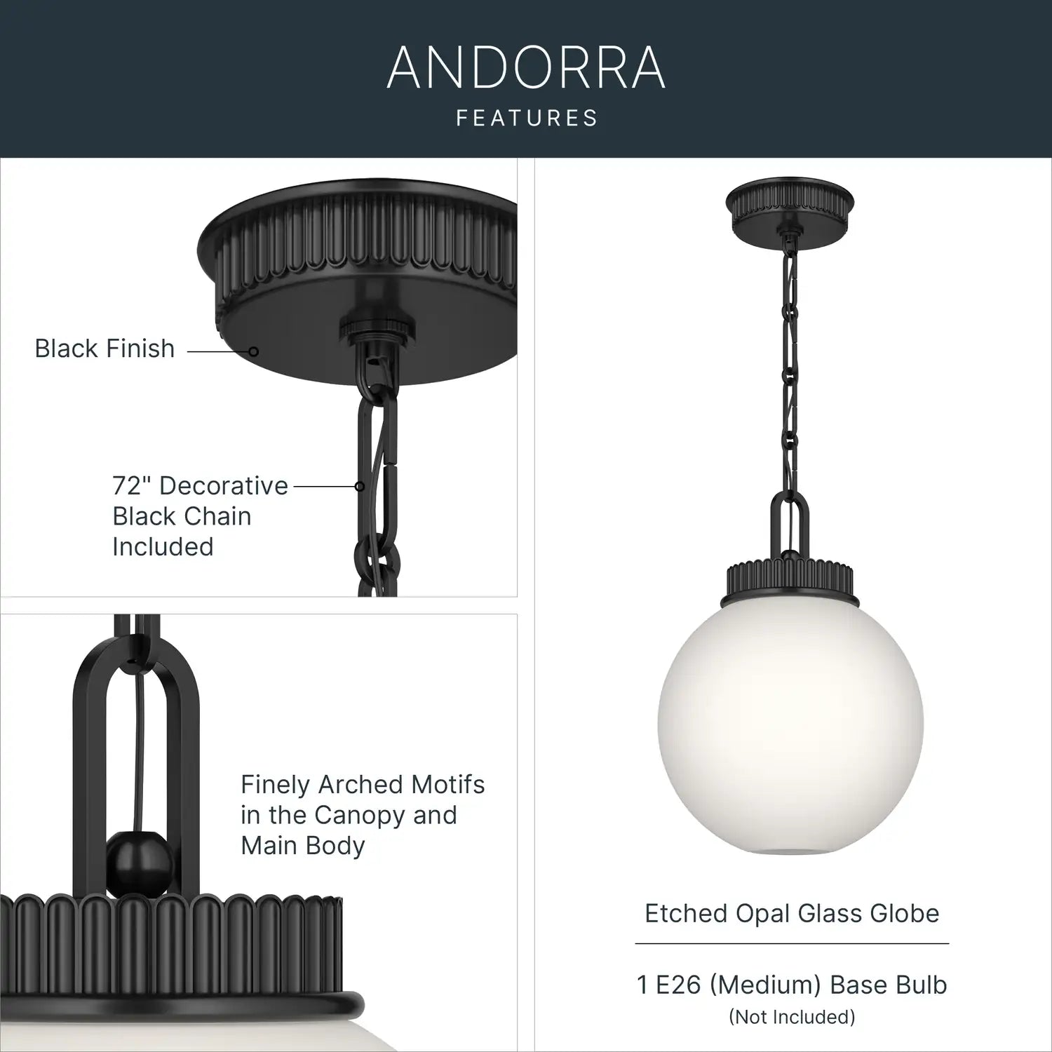 KICHLER, Andorra Pendants, PENDANT LIGHT