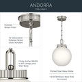 KICHLER, Andorra Pendants, PENDANT LIGHT