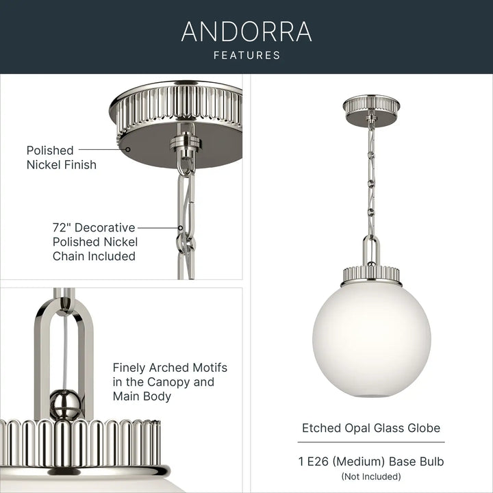 KICHLER, Andorra Pendants, PENDANT LIGHT