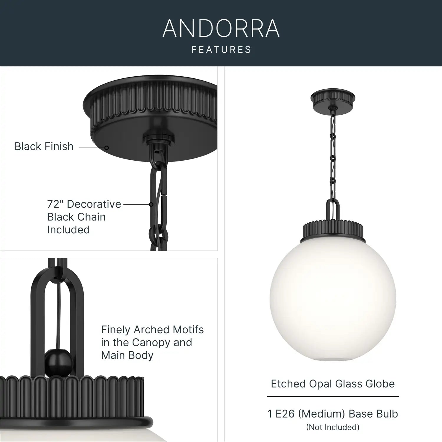 KICHLER, Andorra Pendants, PENDANT LIGHT
