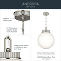 KICHLER, Andorra Pendants, PENDANT LIGHT