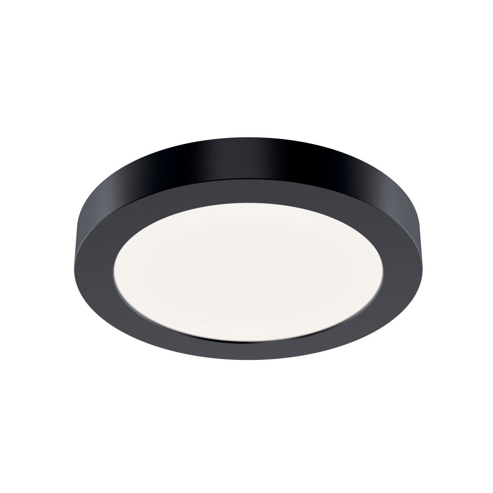 KICHLER, ARA 5.50" ROUND DOWNLIGHT IN BLACK, FLUSH MOUNT CEILING LIGHTS