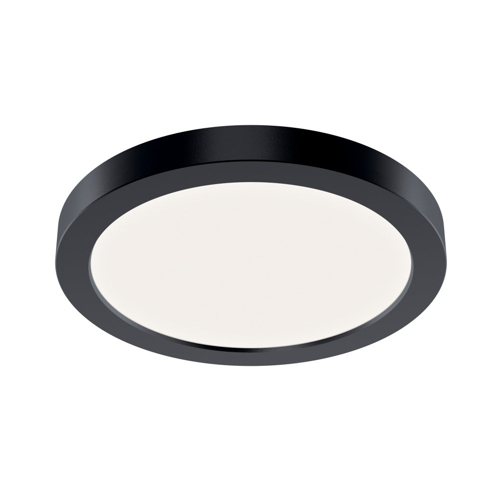 KICHLER, ARA 7.25" ROUND DOWNLIGHT IN BLACK, FLUSH MOUNT CEILING LIGHTS