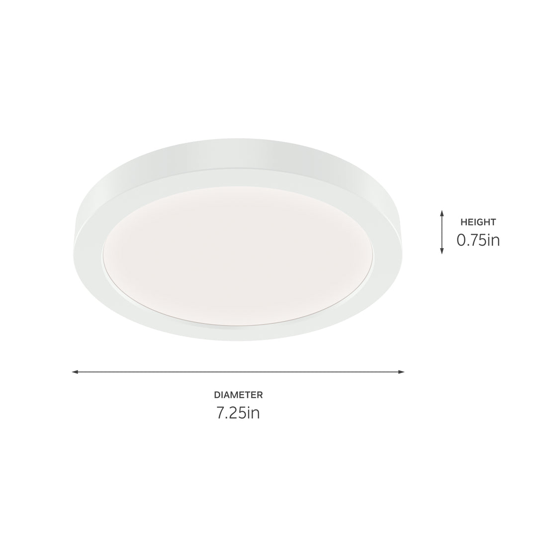 KICHLER ARA 7" ROUND DOWNLIGHT IN WHITE