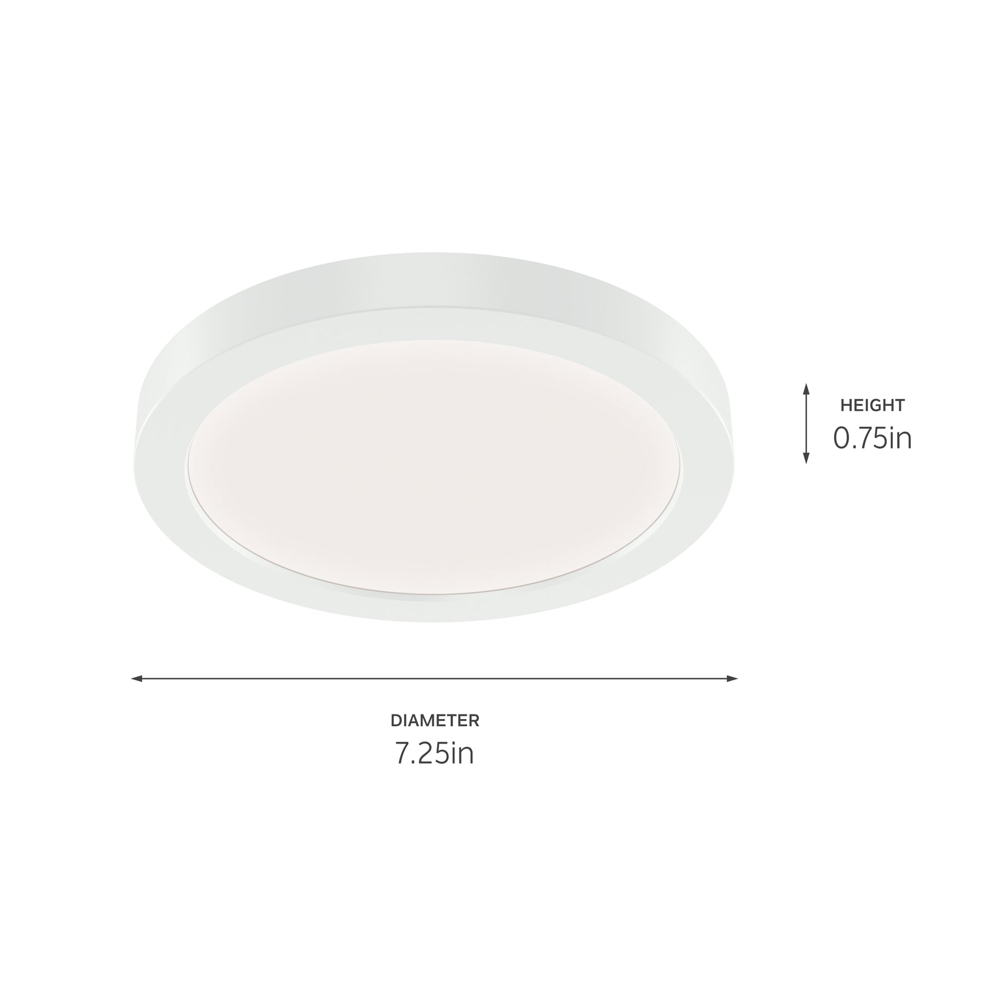 KICHLER ARA 7" ROUND DOWNLIGHT IN WHITE
