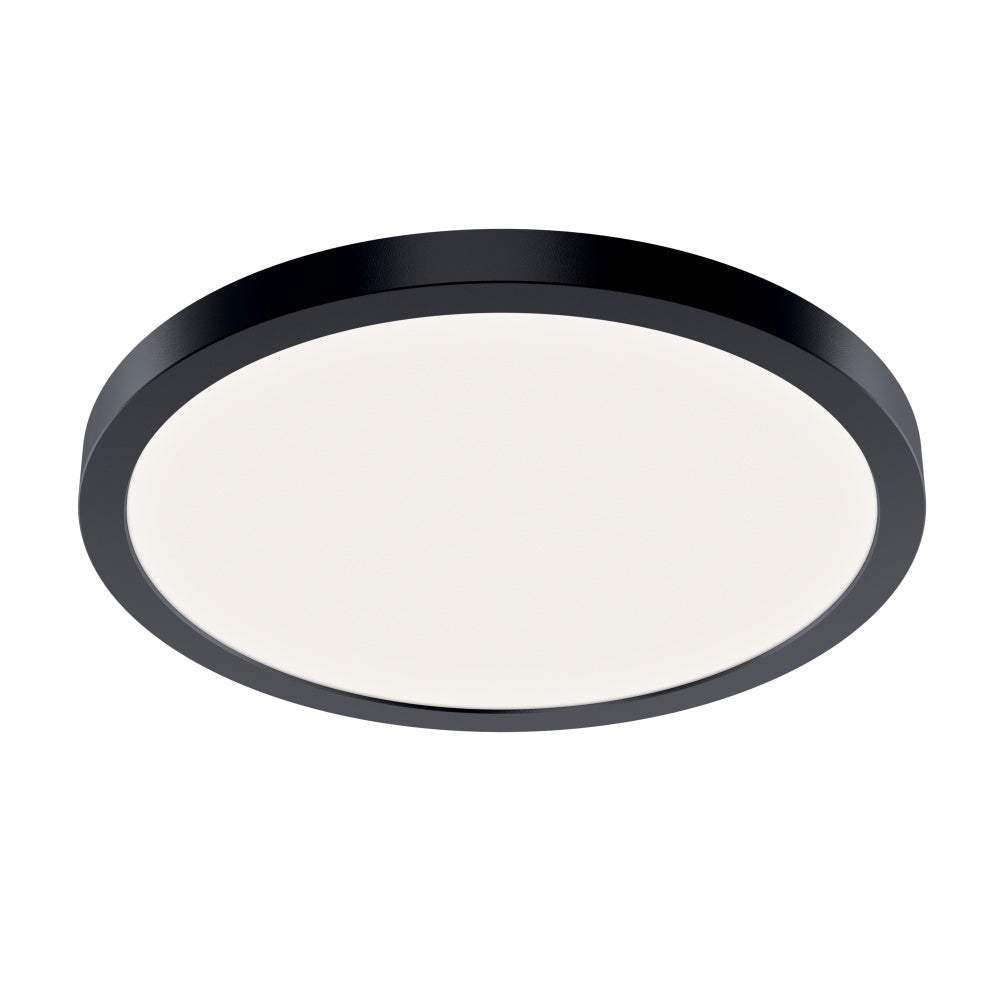 KICHLER, ARA 11.25" ROUND LED FLUSH MOUNT IN BLACK, FLUSH MOUNT CEILING LIGHTS
