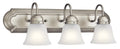 KICHLER, 3 LIGHT VANITY LIGHT, BATH VANITY LIGHT