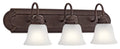 KICHLER, 3 LIGHT VANITY LIGHT, BATH VANITY LIGHT