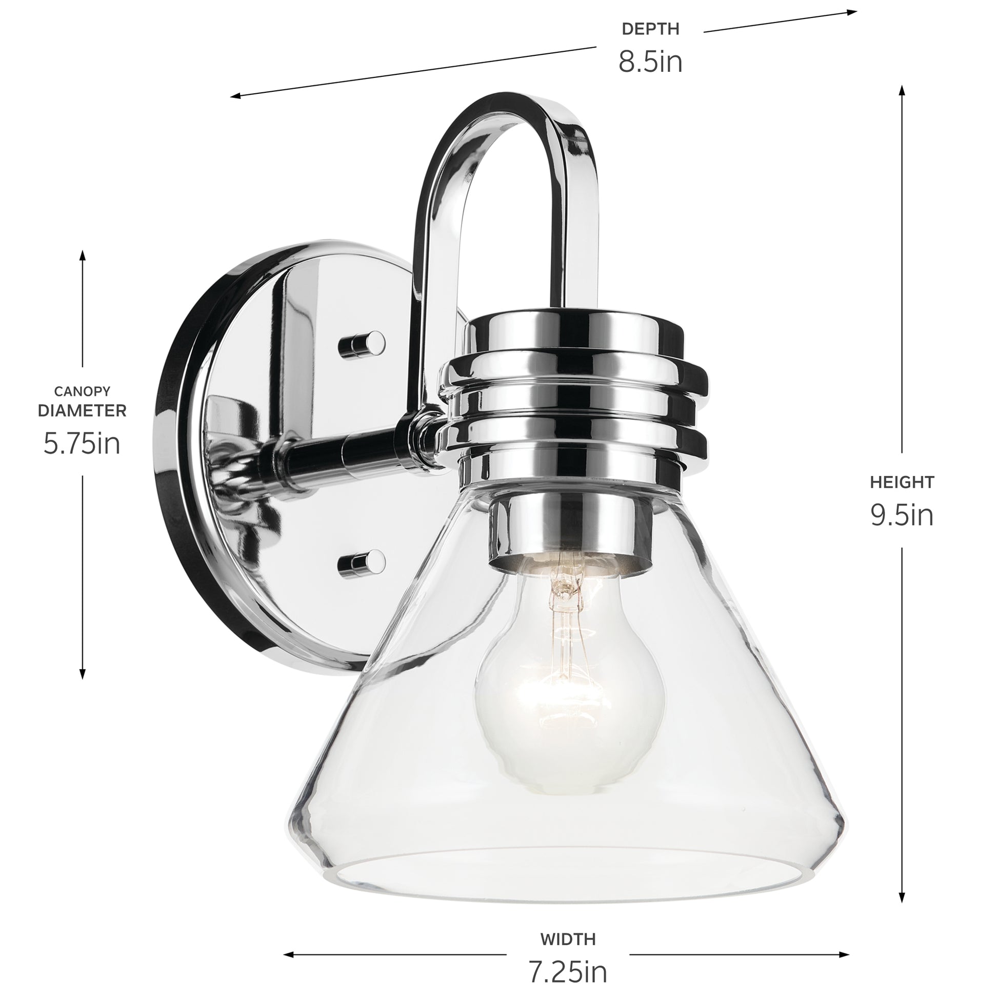 KICHLER, FARUM WALL SCONCE, WALL SCONCES