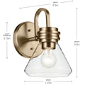 KICHLER, FARUM WALL SCONCE, WALL SCONCES