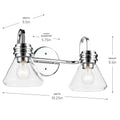 KICHLER, FARUM BATH BRACKET, BATH VANITY LIGHT