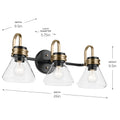 KICHLER, FARUM BATH BRACKET, BATH VANITY LIGHT