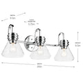 KICHLER, FARUM BATH BRACKET, BATH VANITY LIGHT