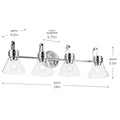 KICHLER, FARUM BATH BRACKET, BATH VANITY LIGHT