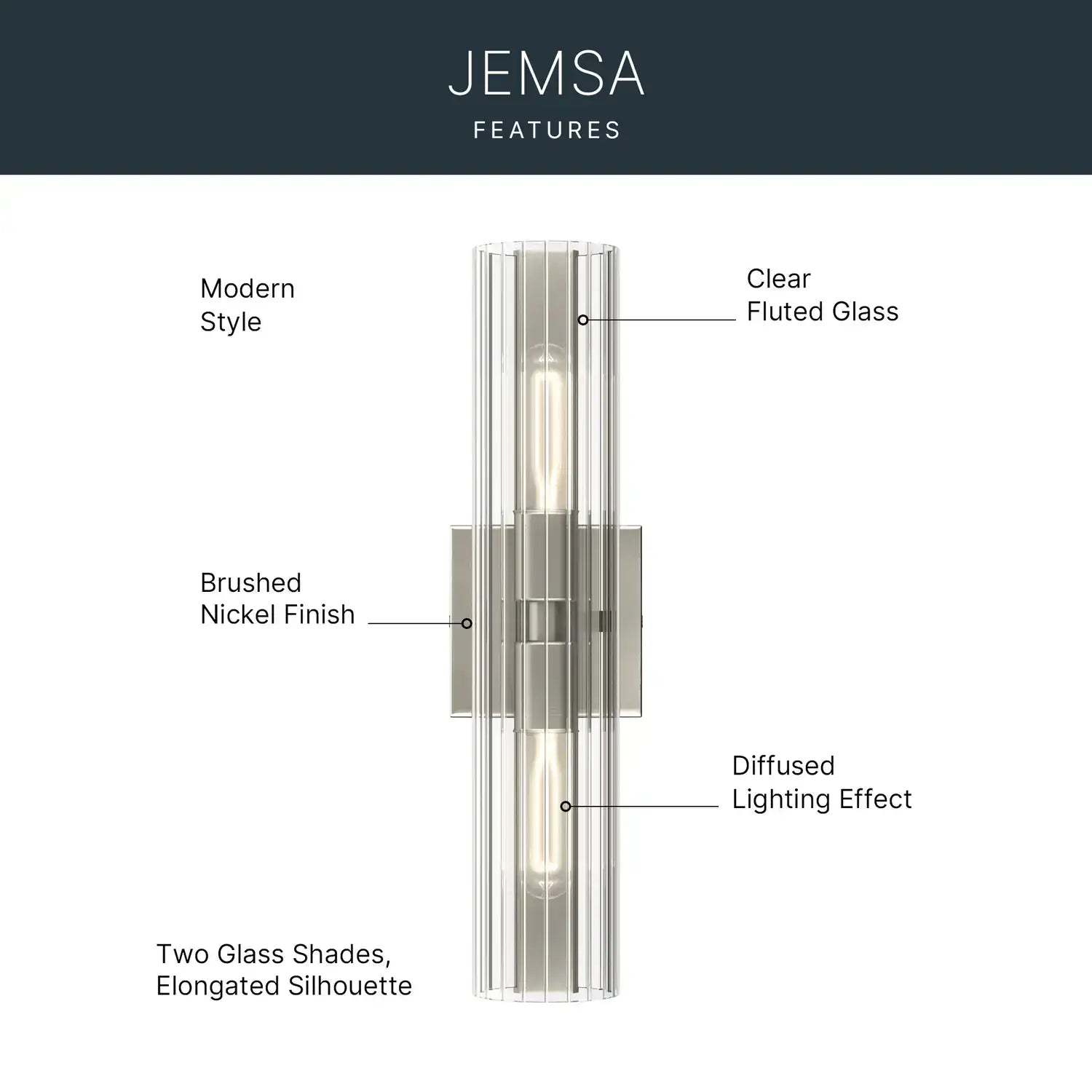 KICHLER, Jemsa Bath Bracket, BATH VANITY LIGHT