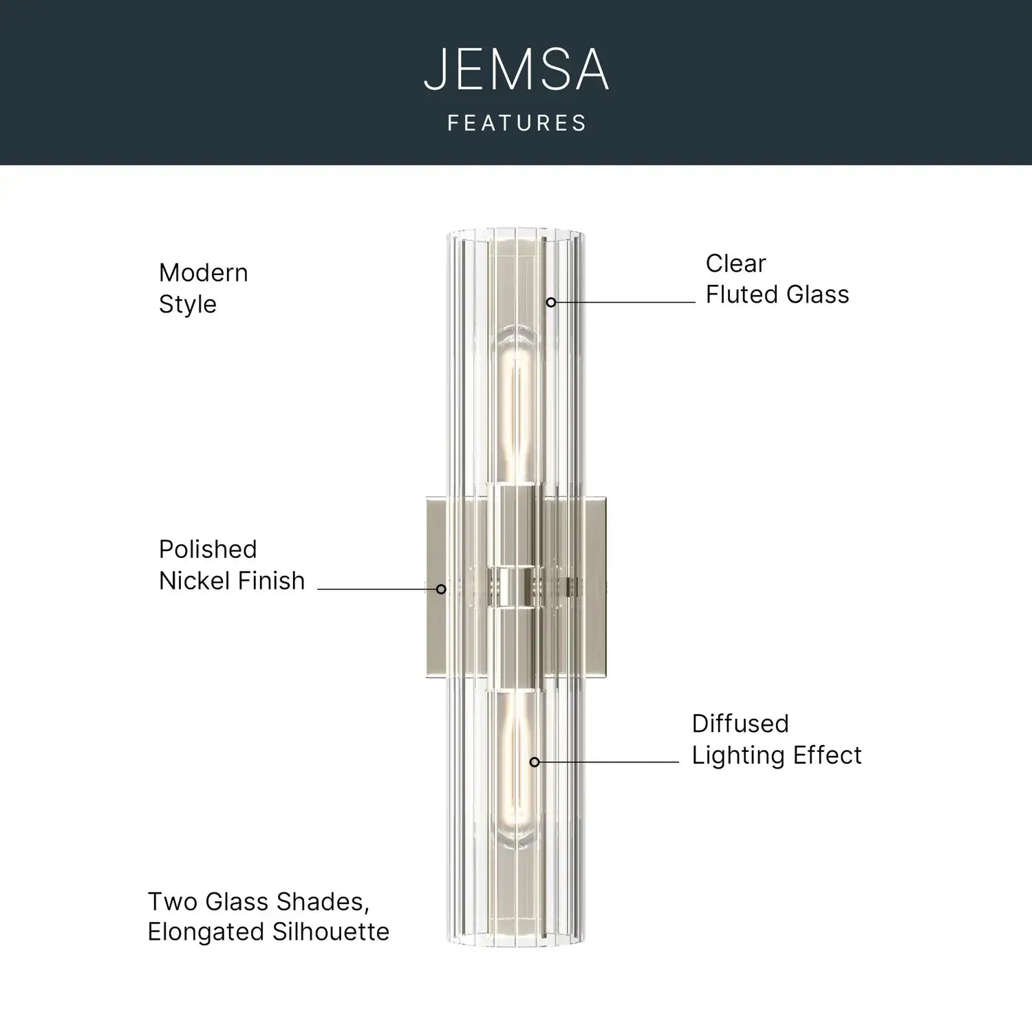 KICHLER, Jemsa Bath Bracket, BATH VANITY LIGHT
