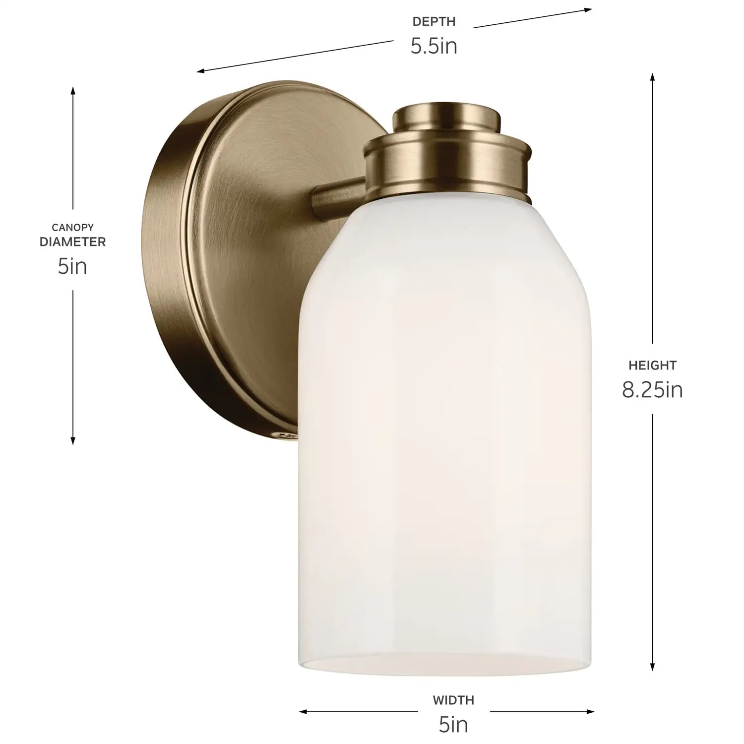 KICHLER, SHAE WALL SCONCE, WALL SCONCES