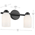 KICHLER, SHAE BATH BRACKET, BATH VANITY LIGHT