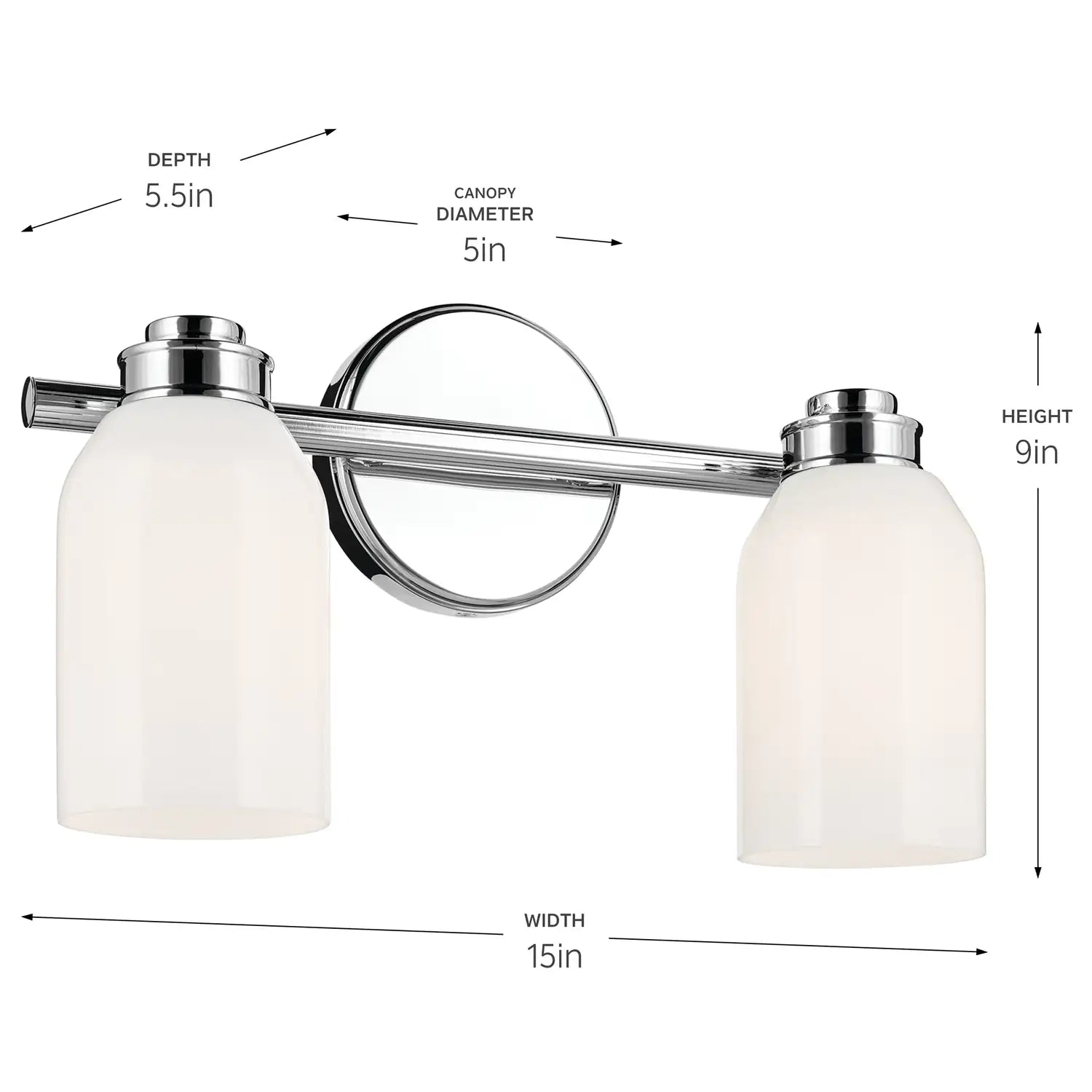 KICHLER, SHAE BATH BRACKET, BATH VANITY LIGHT