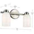 KICHLER, SHAE BATH BRACKET, BATH VANITY LIGHT