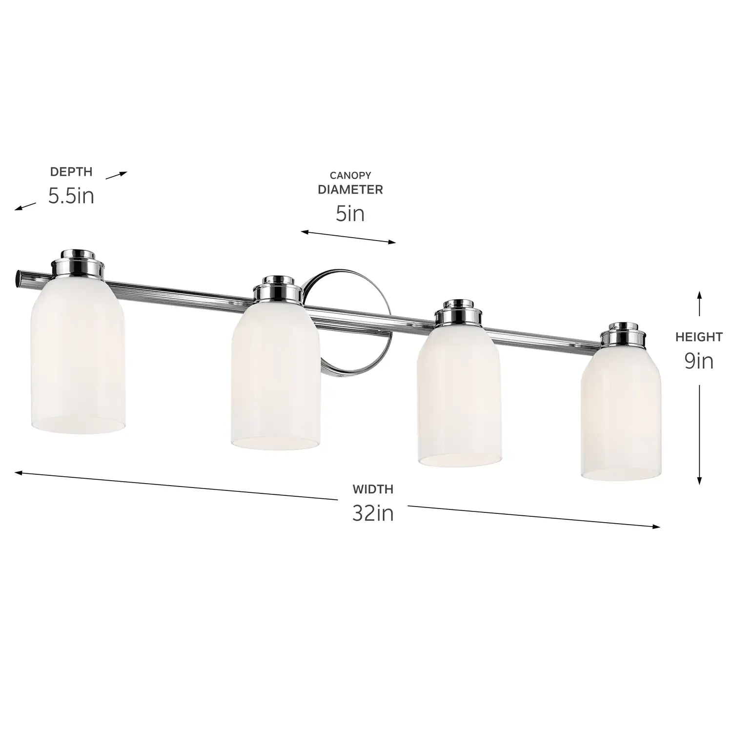 KICHLER, SHAE BATH BRACKET, BATH VANITY LIGHT