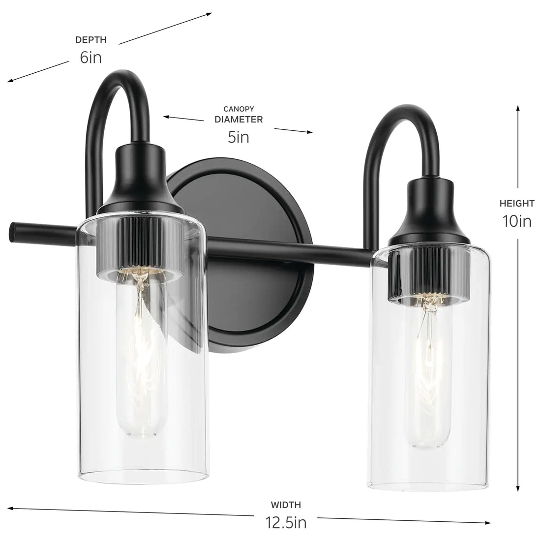 KICHLER, KAVI BATH BRACKET, BATH VANITY LIGHT