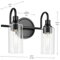 KICHLER, KAVI BATH BRACKET, BATH VANITY LIGHT