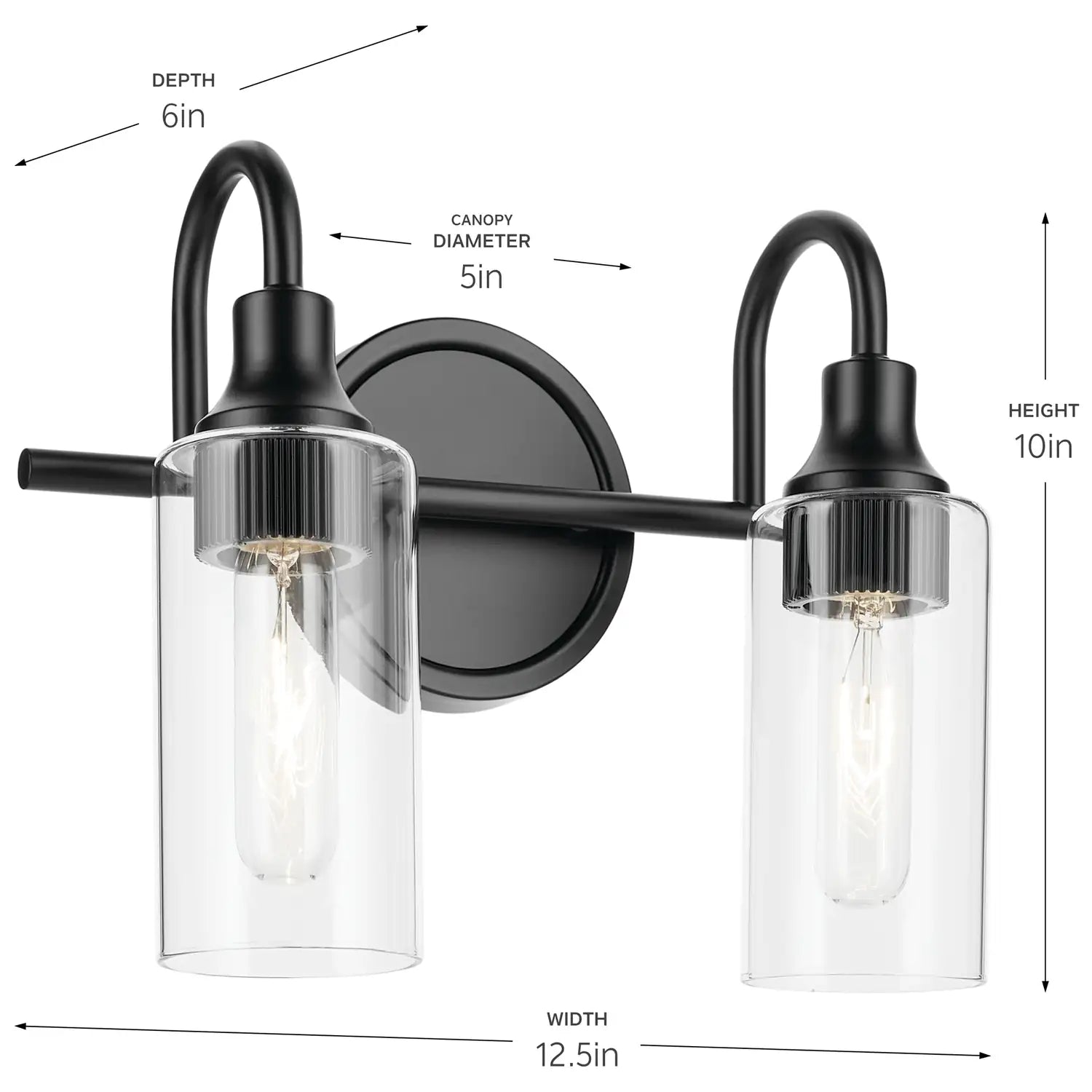 KICHLER, KAVI BATH BRACKET, BATH VANITY LIGHT