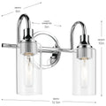 KICHLER, KAVI BATH BRACKET, BATH VANITY LIGHT