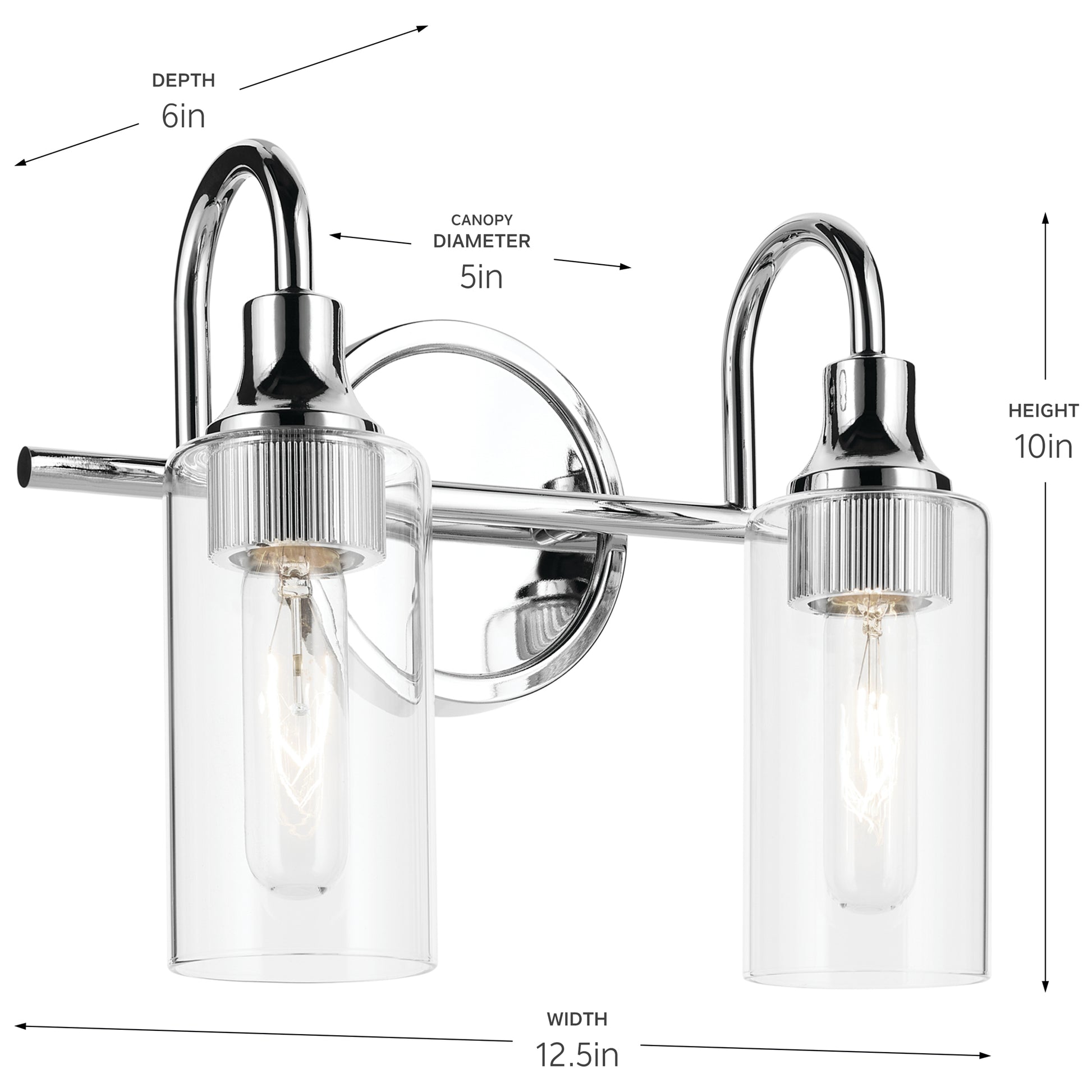 KICHLER, KAVI BATH BRACKET, BATH VANITY LIGHT