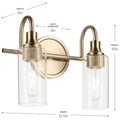 KICHLER, KAVI BATH BRACKET, BATH VANITY LIGHT