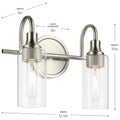 KICHLER, KAVI BATH BRACKET, BATH VANITY LIGHT