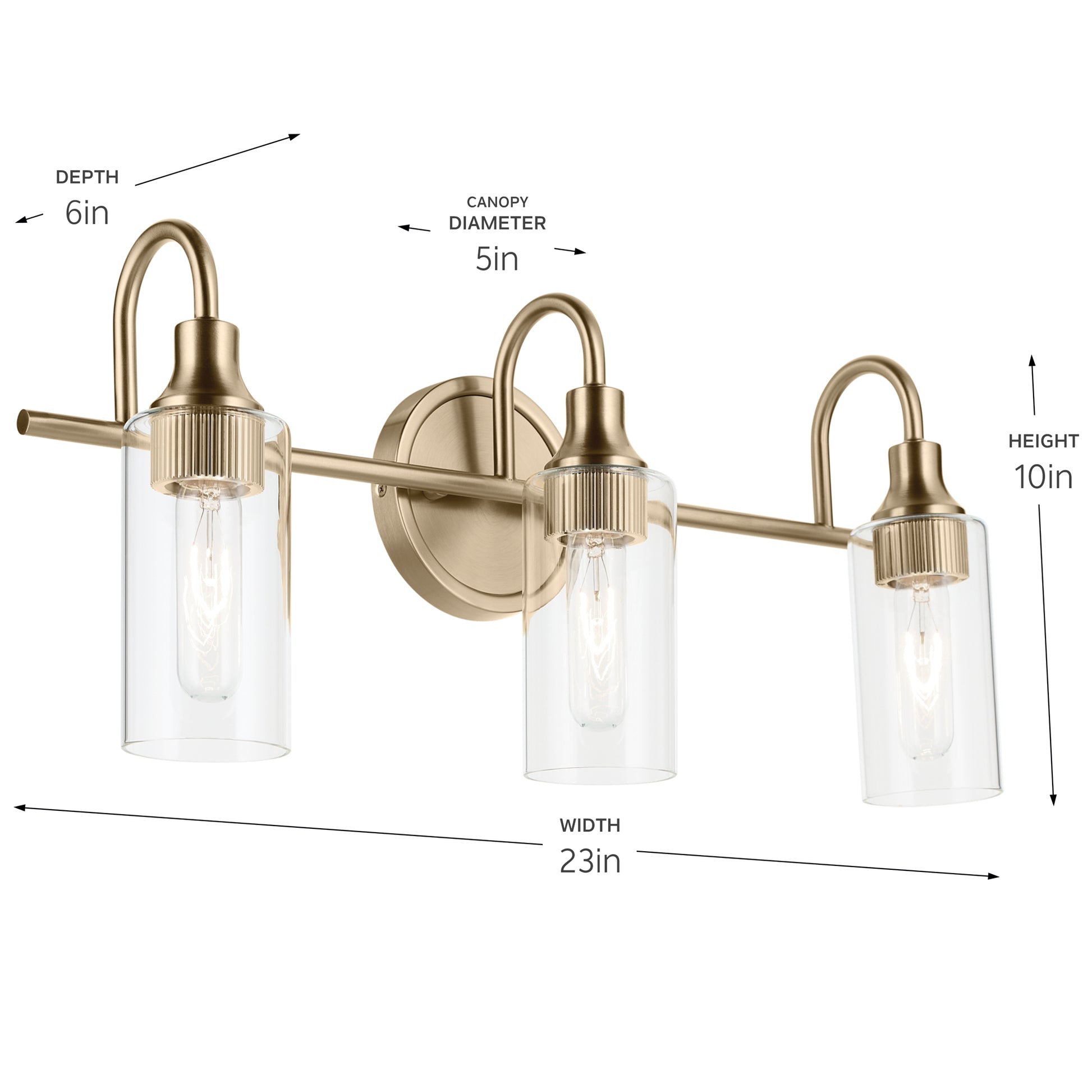 KICHLER, KAVI BATH BRACKET, BATH VANITY LIGHT