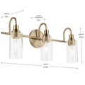 KICHLER, KAVI BATH BRACKET, BATH VANITY LIGHT