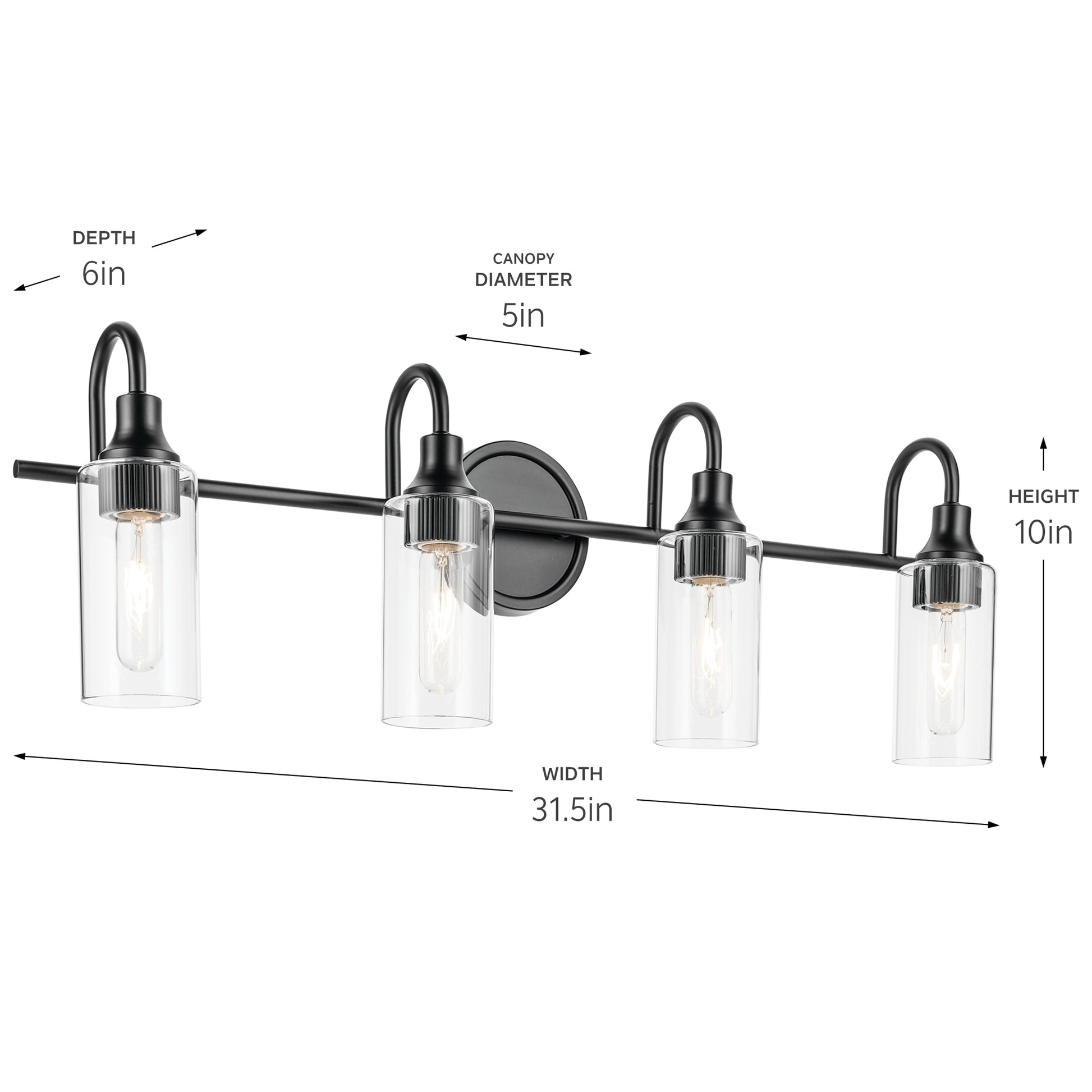 KICHLER, KAVI BATH BRACKET, BATH VANITY LIGHT
