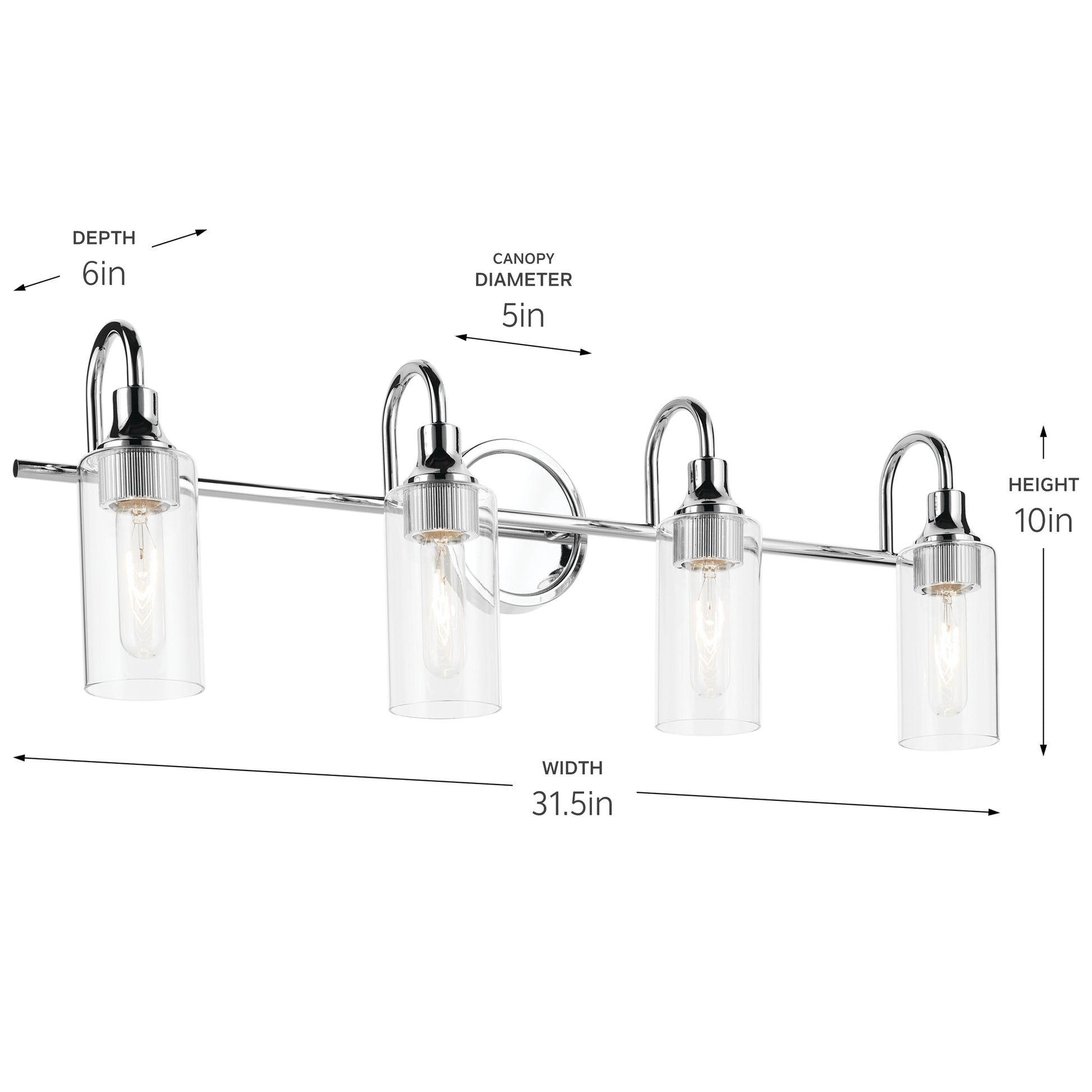 KICHLER, KAVI BATH BRACKET, BATH VANITY LIGHT