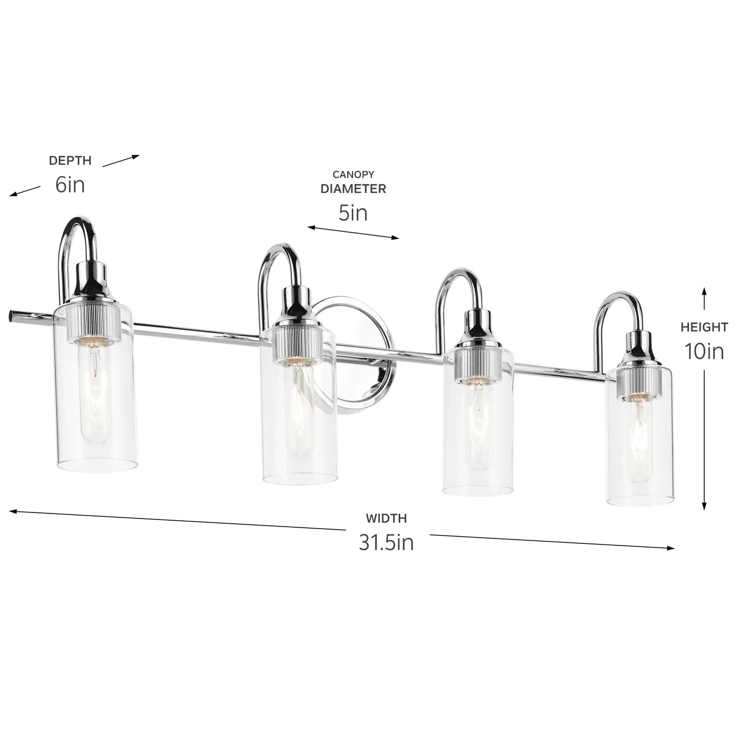 KICHLER, KAVI BATH BRACKET, BATH VANITY LIGHT