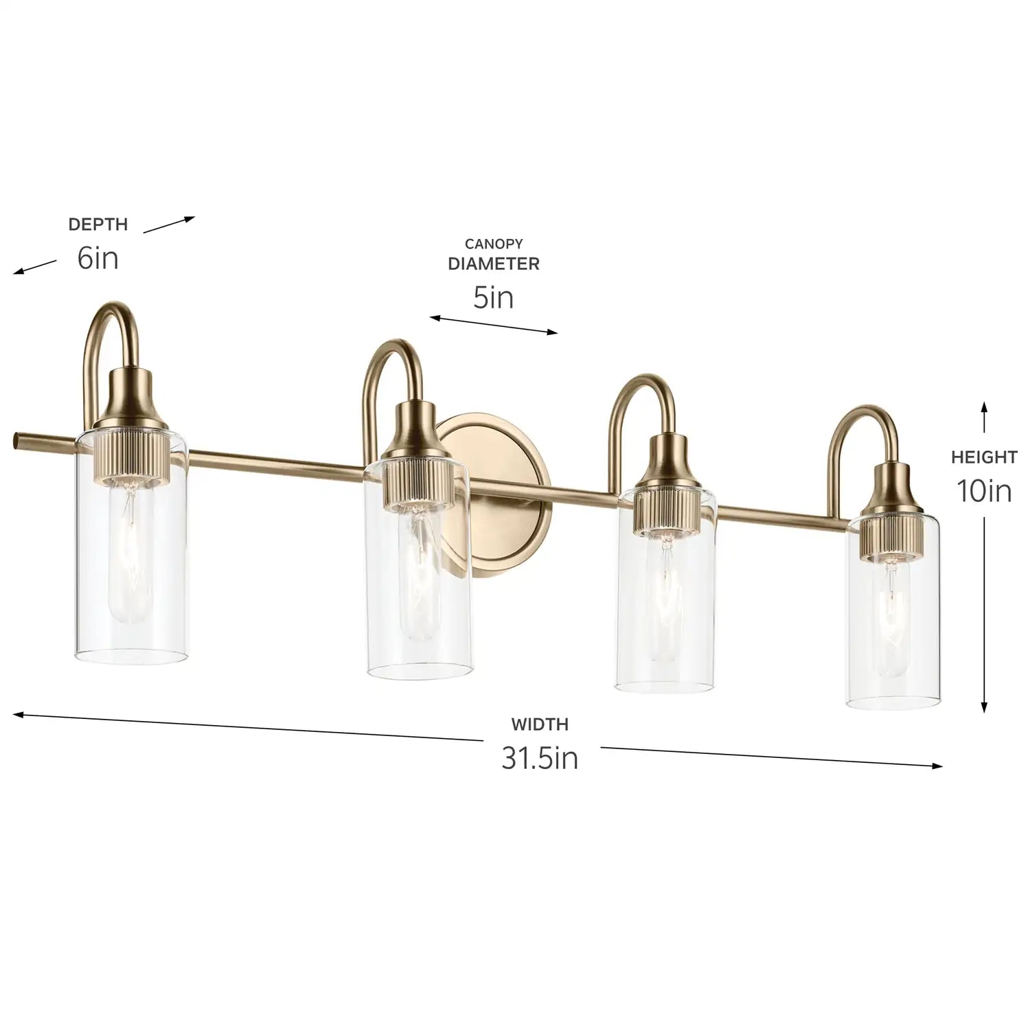KICHLER, KAVI BATH BRACKET, BATH VANITY LIGHT