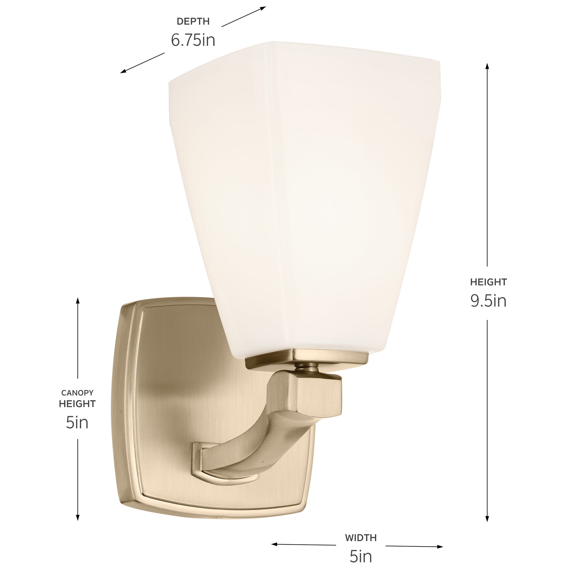 KICHLER, MARANT WALL SCONCE, WALL SCONCES