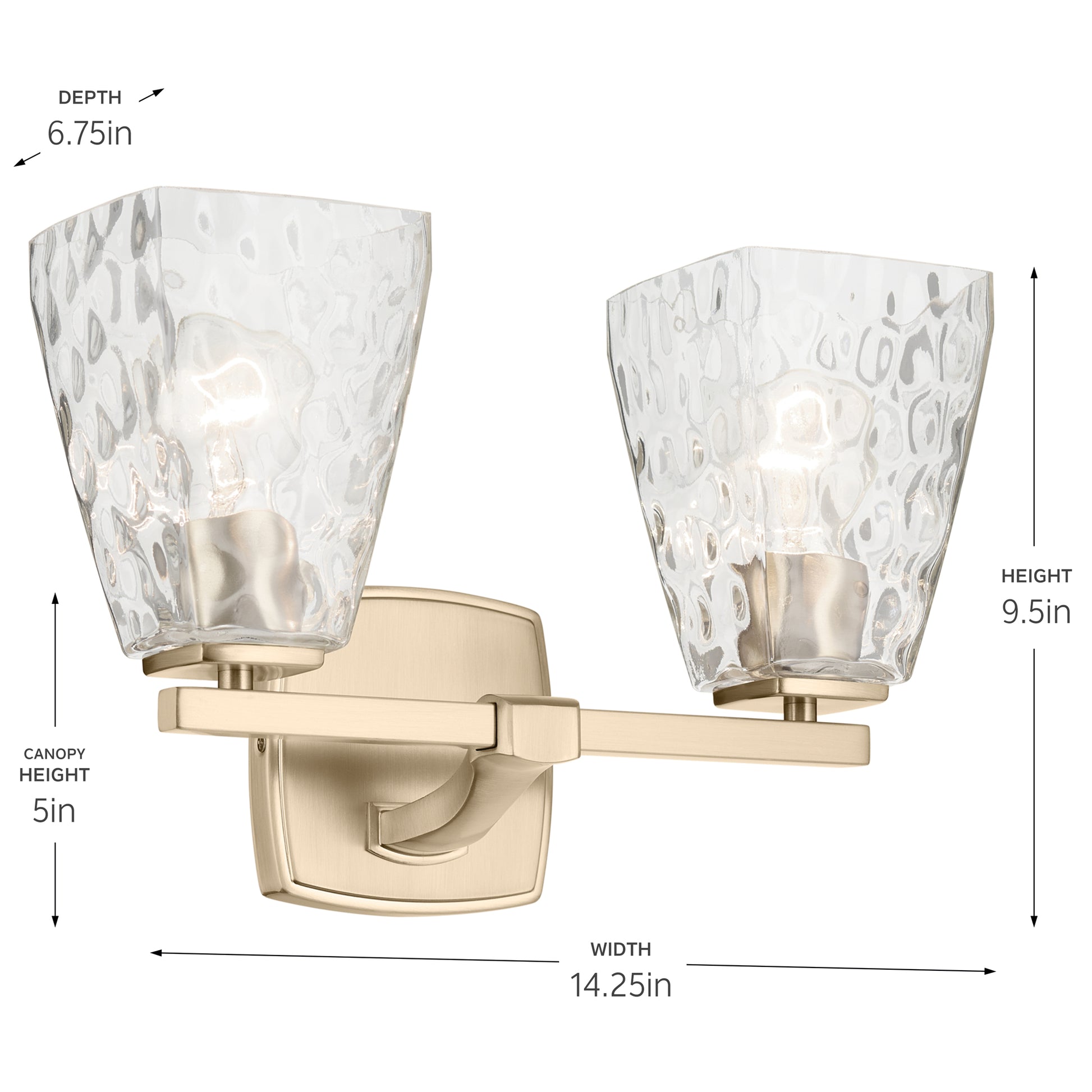 KICHLER, MARANT BATH BRACKET, BATH VANITY LIGHT