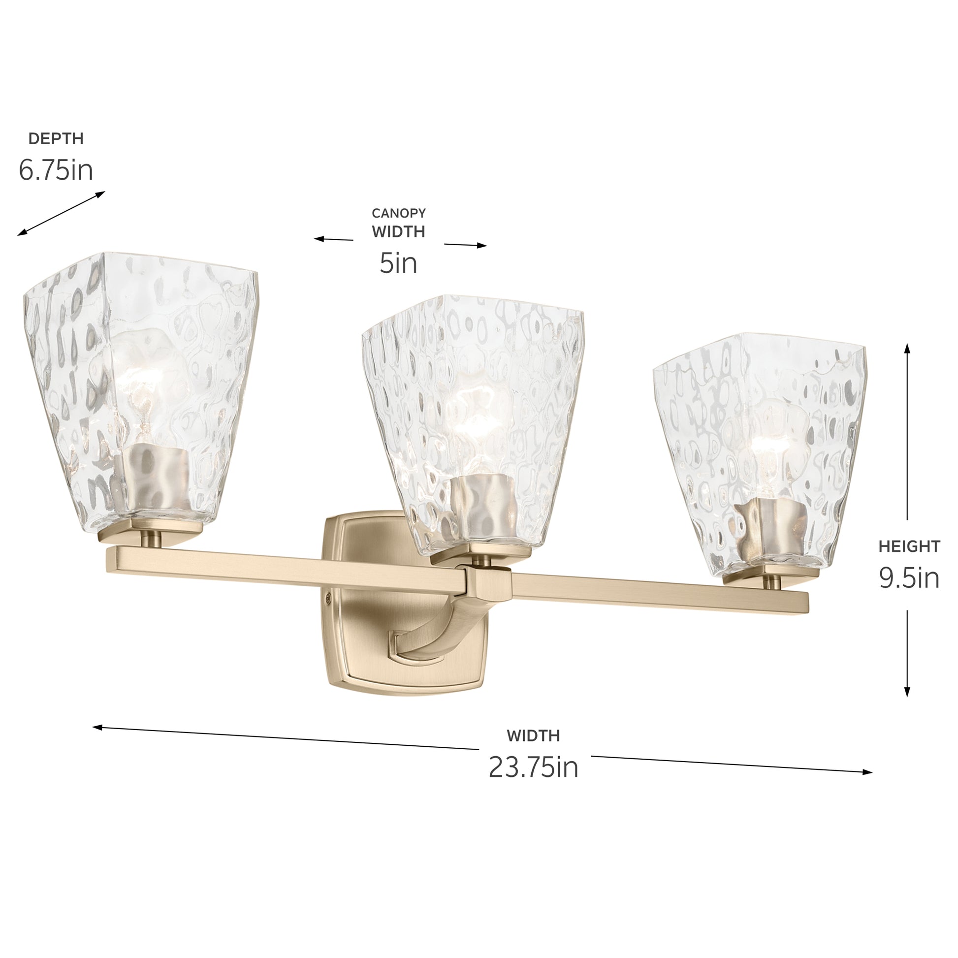 KICHLER, MARANT BATH BRACKET, BATH WALL LIGHTS